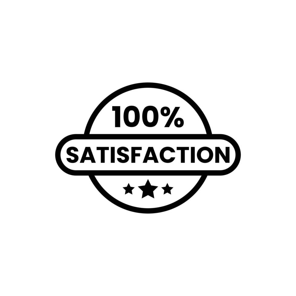 Home 100 satisfaction guarantee emblem icon badge vector